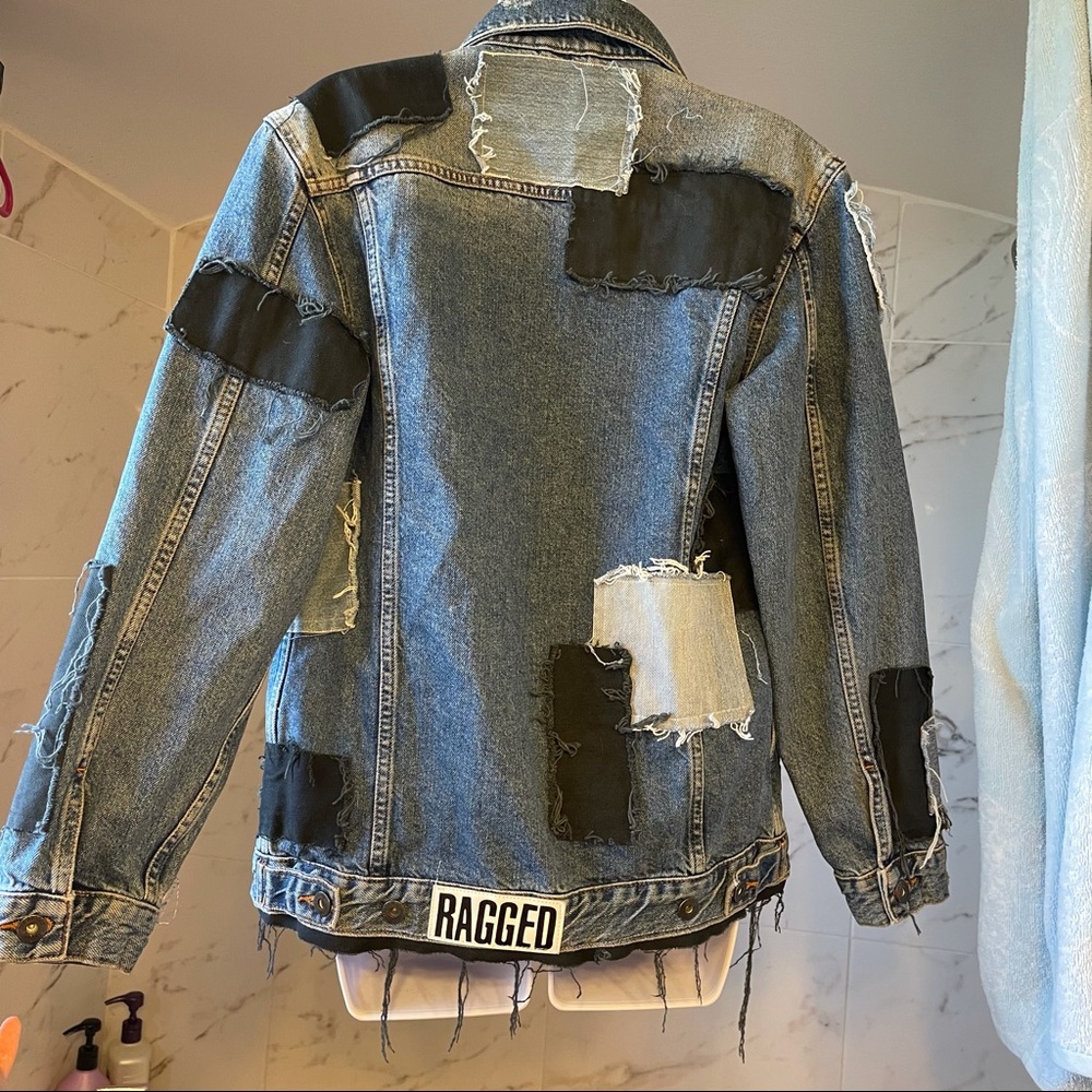 NWT The Ragged Priest Patchwork Denim Jacket - Picture 5 of 6